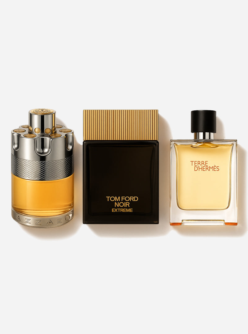 Zestaw 3 perfum: Terre de'Herme, Azzaro Wanted, Tom Ford Noir Extreme 100ml
